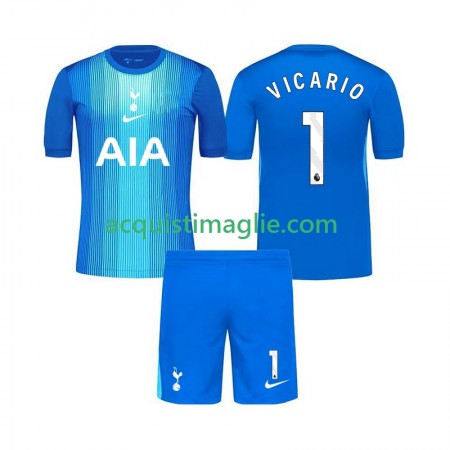 Divisa di Calcio Tottenham Hotspur Guglielmo Vicario 1 Portiere Bambino Trasferta 2025/2026
